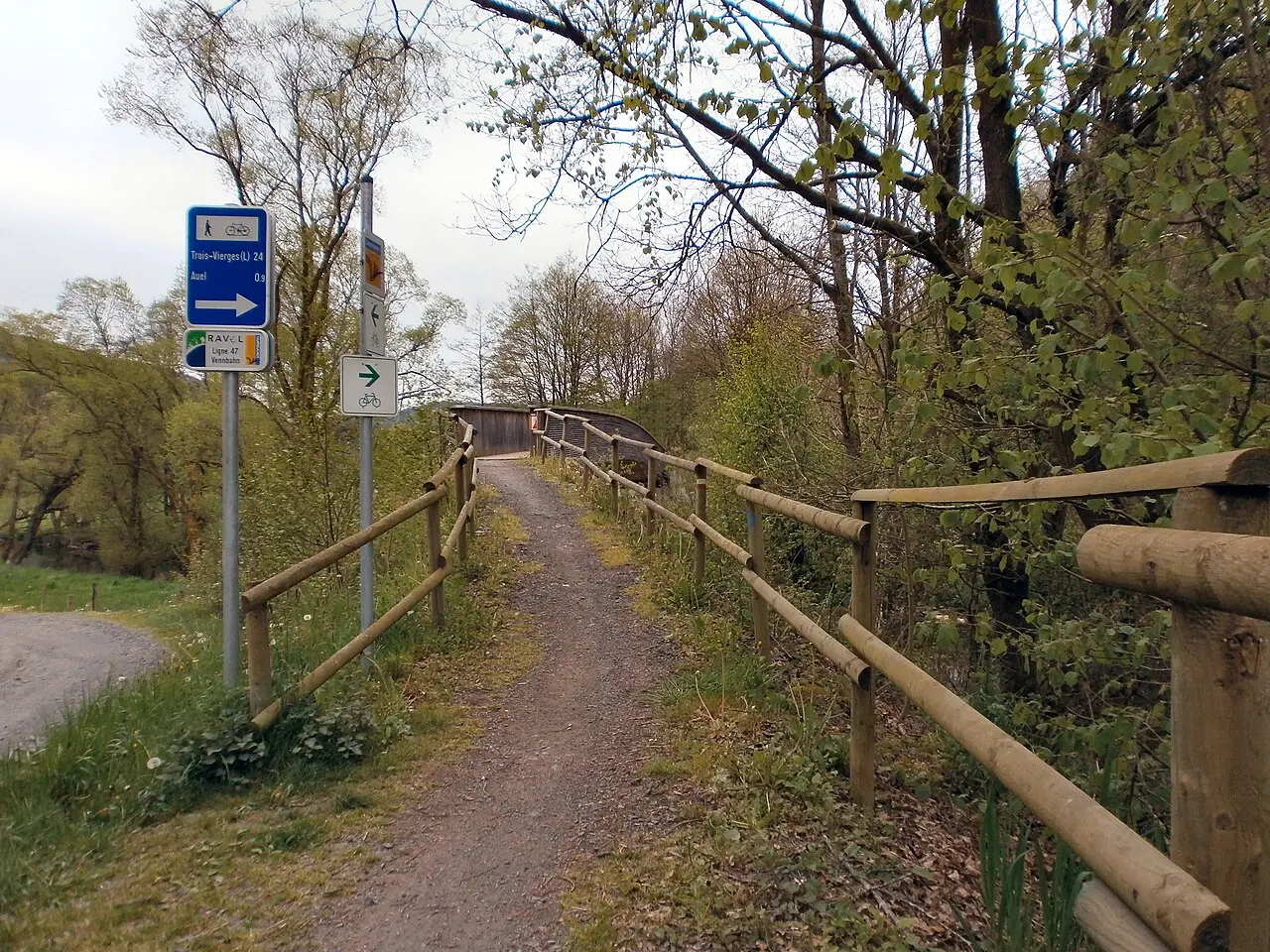 Groene fietsroute over de voormalige Vennbahn aan de Belgisch-Duitse grens